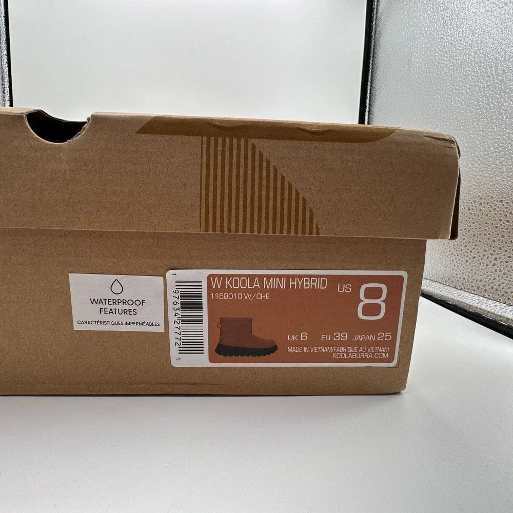 Koolaburra by UGG Koola Mini Hybrid Boot Womens Sz 8 Chestnut‎ Suede 1168010 NEW